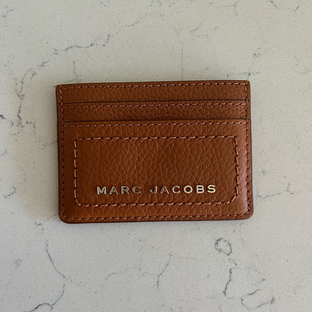 Marc Jacobs Tan Leather Card Holder